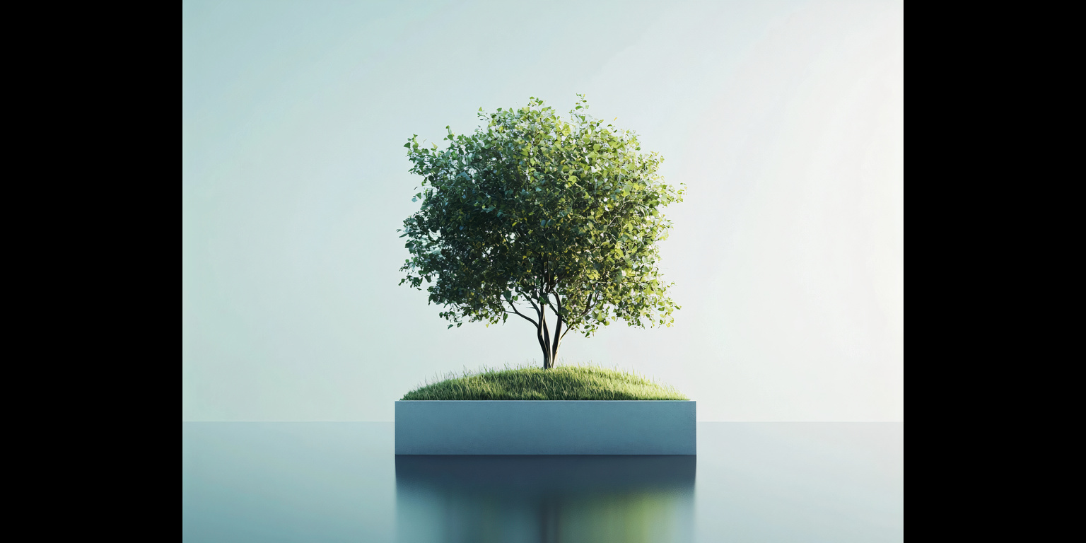 A growing tree